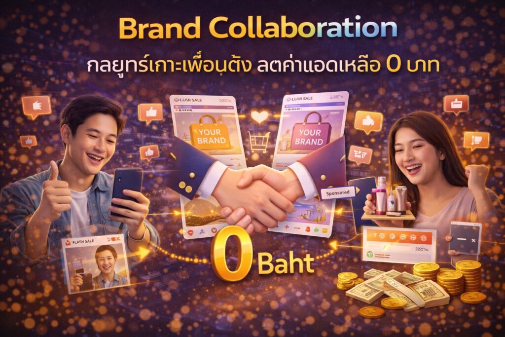 Brand Collaboration, Cross-Marketing, Co-Branding, กลยุทธ์พาร์ทเนอร์, ลดค่าโฆษณา