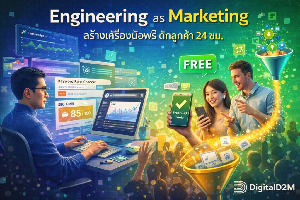 Engineering as Marketing, เครื่องมือฟรีหาลูกค้า, Lead Generation, Product-Led Growth, Micro-SaaS