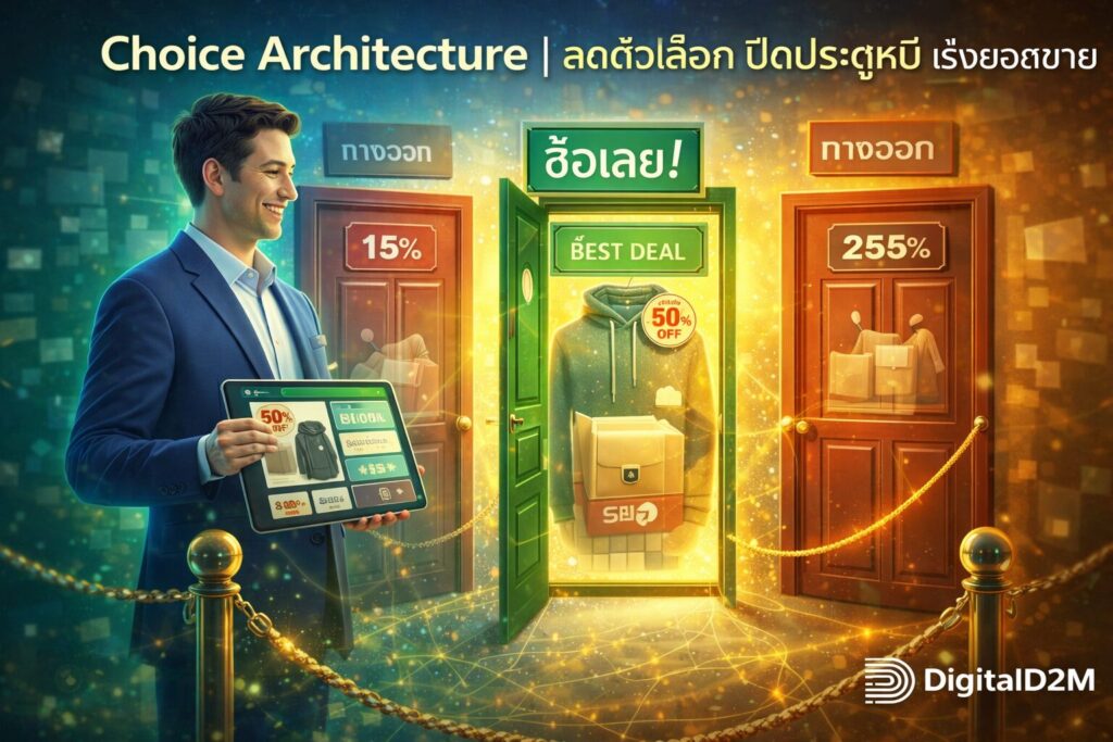 Choice Architecture, Paradox of Choice, จิตวิทยาการขาย, Conversion Rate, ออกแบบเว็บไซต์