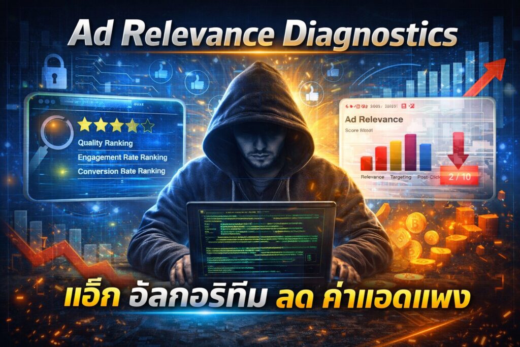 Ad Relevance Diagnostics, ค่าแอดแพง, ยิงแอดเฟสบุ๊ค, วัดผลโฆษณา, อัลกอริทึม