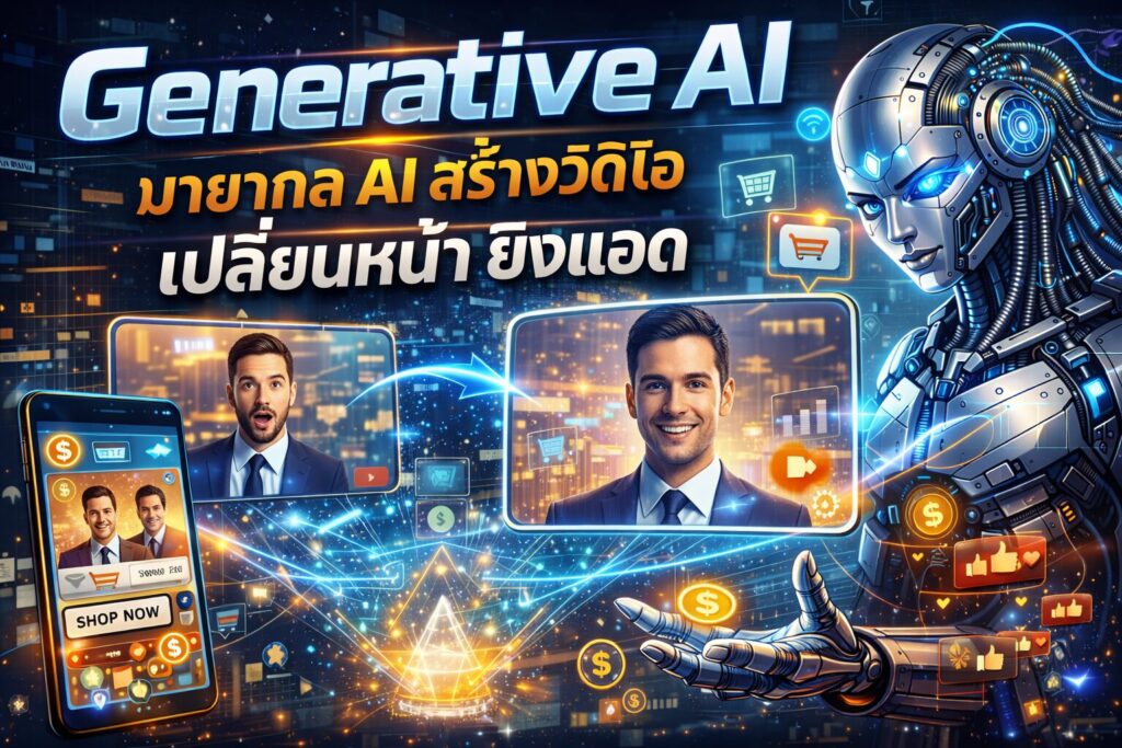 Generative AI, โฆษณาออนไลน์, AI สร้างวิดีโอ, ยิงแอด, เพิ่มยอดขาย