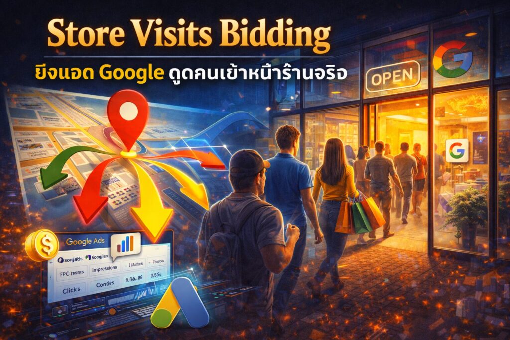 Store Visits Bidding, Omnichannel, Google Ads, ยิงแอด Google, โฆษณาออนไลน์