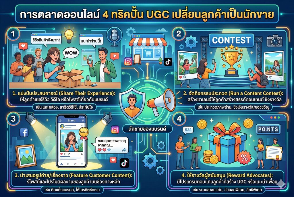 การตลาดออนไลน์, คอนเทนต์ UGC, สร้างแบรนด์, แบรนดิ้ง, กลยุทธ์การตลาด