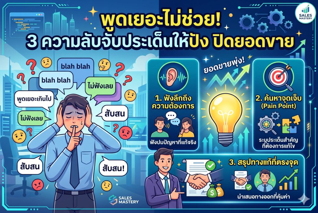 พูดเยอะไม่ช่วย, การตลาดออนไลน์, เพิ่มยอดขาย, โฆษณาเฟสบุ๊ค, สื่อสารแบรนด์