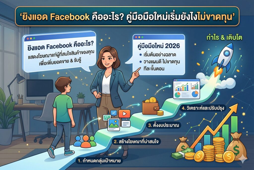 ยิงแอด Facebook, การตลาดออนไลน์, ตัวจัดการโฆษณา, เฟสบุ๊คแอด, มือใหม่ยิงแอด