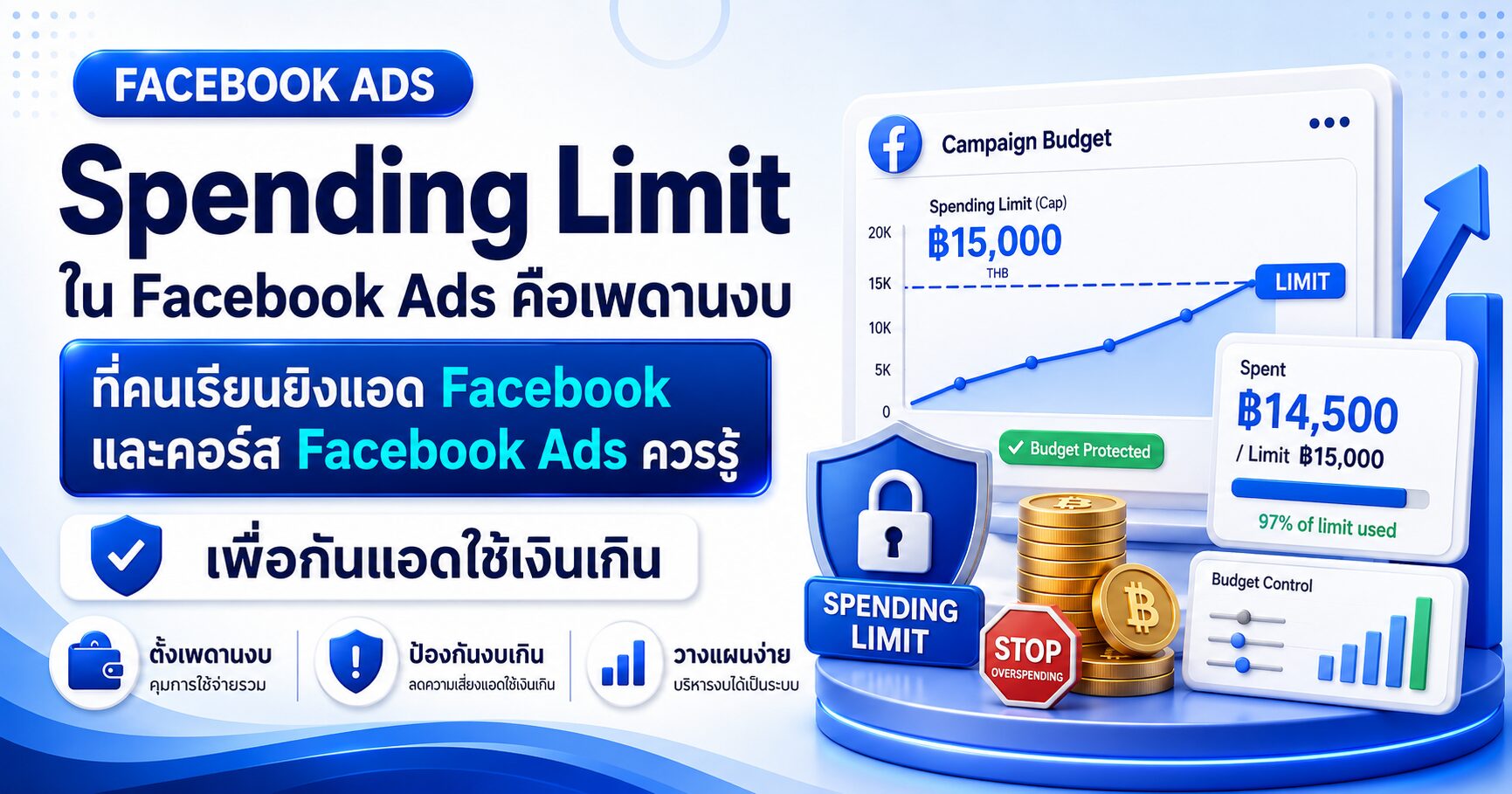 Spending Limit Facebook Ads คอร์สเรียน Facebook Ads เรียนยิงแอด Facebook คอร์ส Facebook Ads และสอนยิงแอด Facebook
