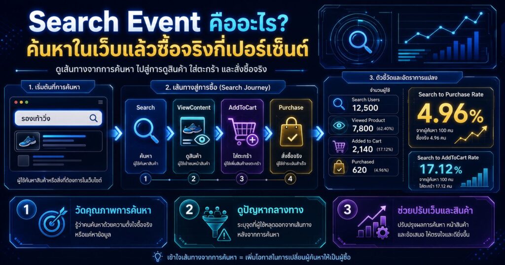 Search Event, Site Search to Purchase Rate, Search-to-Purchase Rate, Search-to-ViewContent Rate, Meta Ads