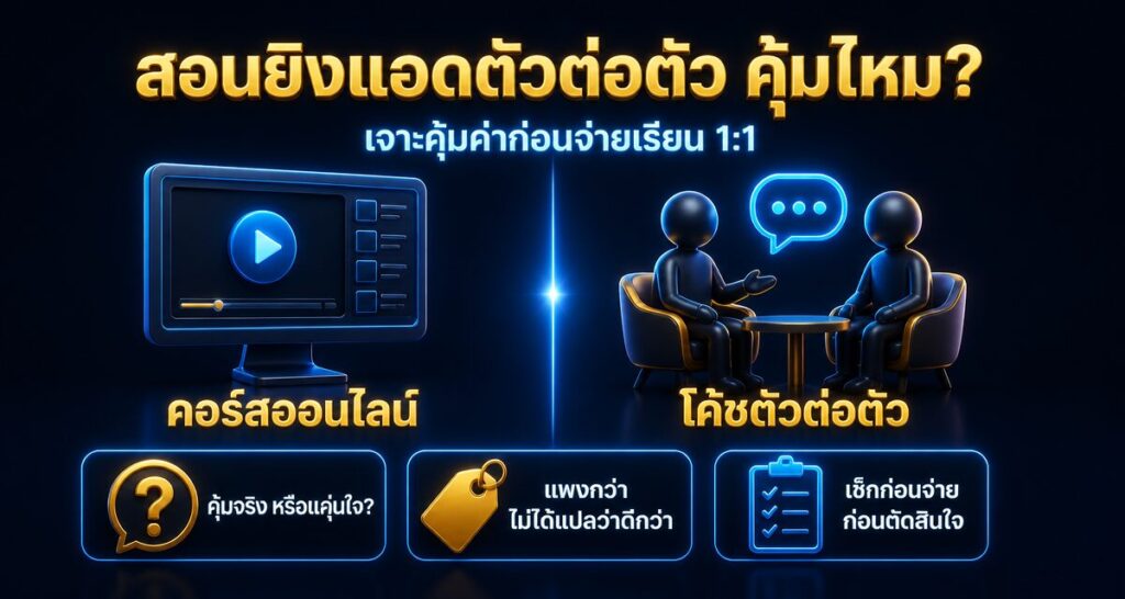 สอนยิงแอดตัวต่อตัว คุ้มไหม เจาะคุ้มค่าก่อนจ่ายเรียน 1:1