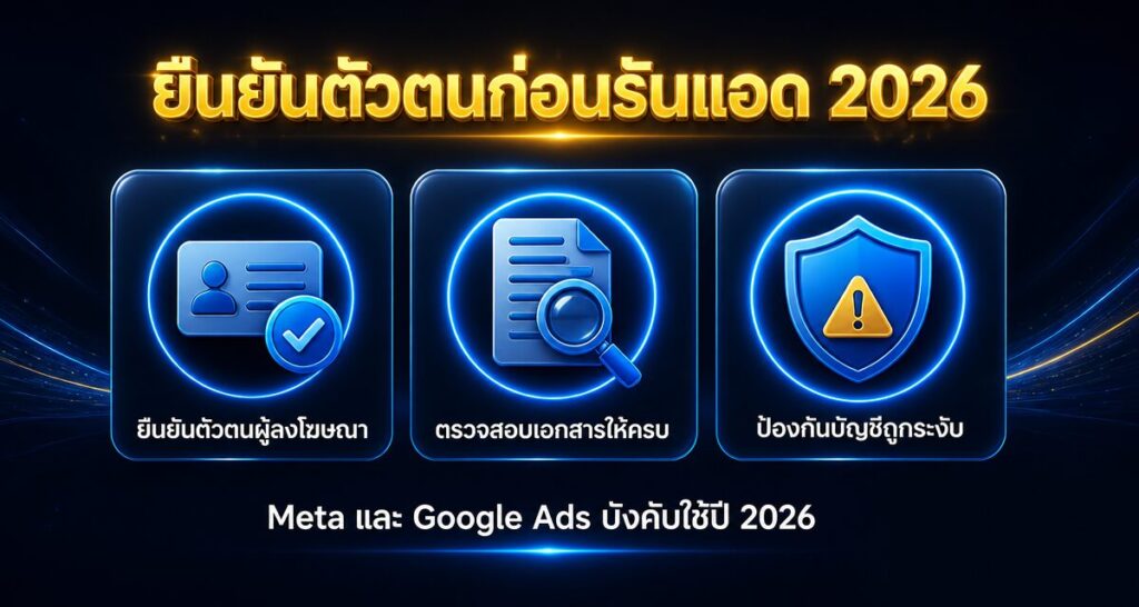 Advertiser Identity Verification 2026: ยืนยันตัวตนก่อนรันแอด