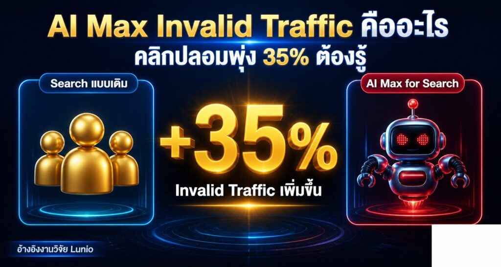 AI Max Invalid Traffic คืออะไร คลิกปลอมพุ่ง 35% ต้องรู้