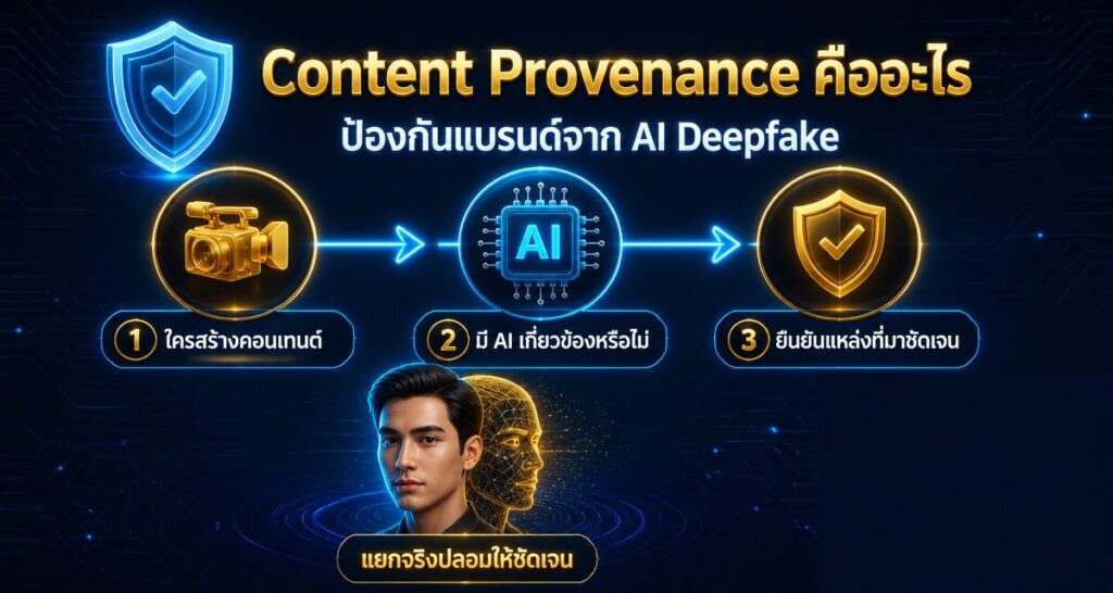Content Provenance คืออะไร: ป้องกันแบรนด์จาก AI Deepfake