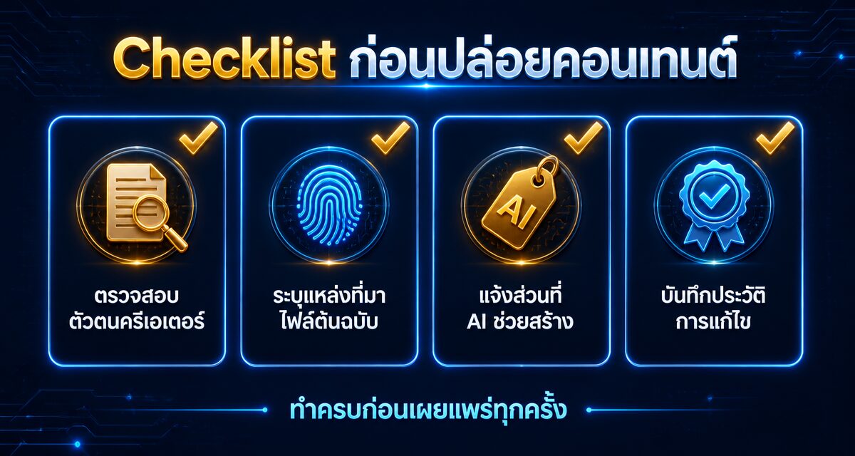 Content Provenance ยืนยันแหล่งที่มาคอนเทนต์ป้องกัน AI Deepfake