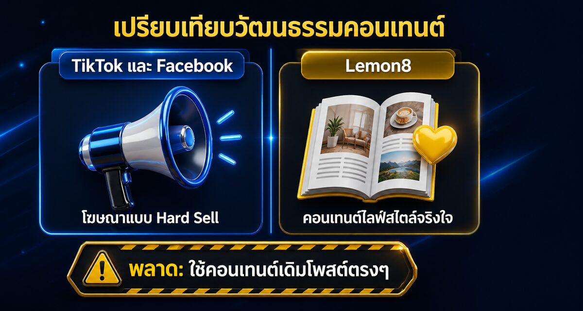 Lemon8 การตลาด 2026 กลยุทธ์บุกแพลตฟอร์มใหม่สำหรับแบรนด์