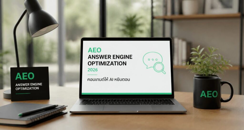 AEO Answer Engine Optimization 2026: คอนเทนต์ให้ AI หยิบตอบ